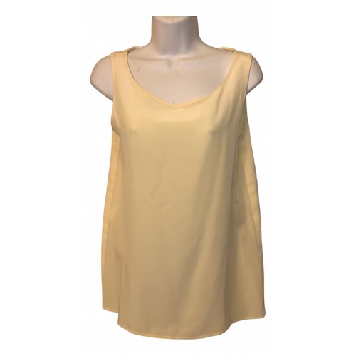 Pre-owned Chanel Silk Blouse In Yellow