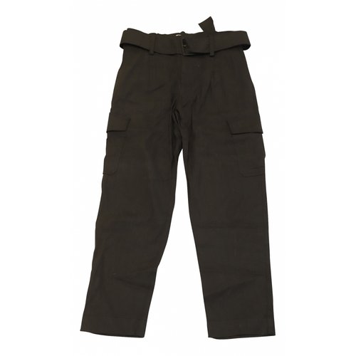 Pre-owned Vince Linen Straight Pants In Black