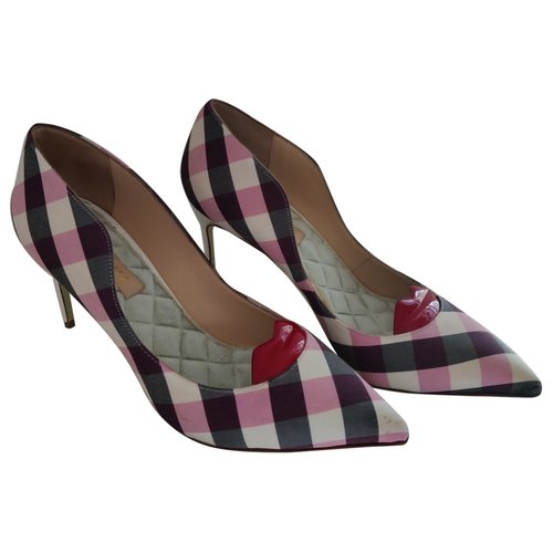 Pre-owned Giannico Cloth Heels In Multicolour