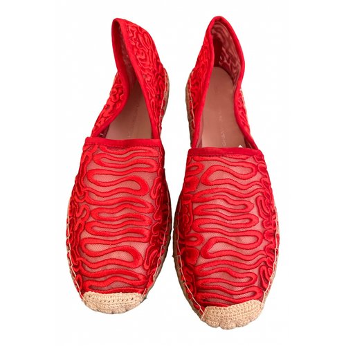 Pre-owned Ermanno Scervino Cloth Espadrilles In Red