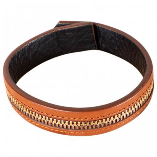 Pre-owned Want Les Essentiels De La Vie Leather Bracelet In Brown