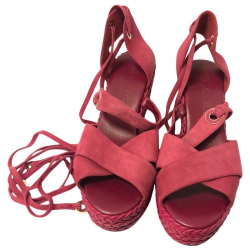 Pre-owned Loro Piana Leather Sandal In Pink