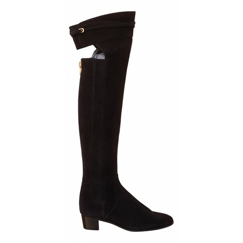 Pre-owned Tom Ford Riding Boots In Black