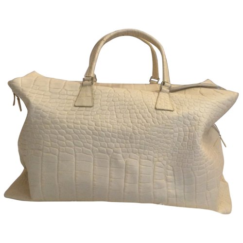 Pre-owned Paul Smith Exotic Leathers Handbag In White