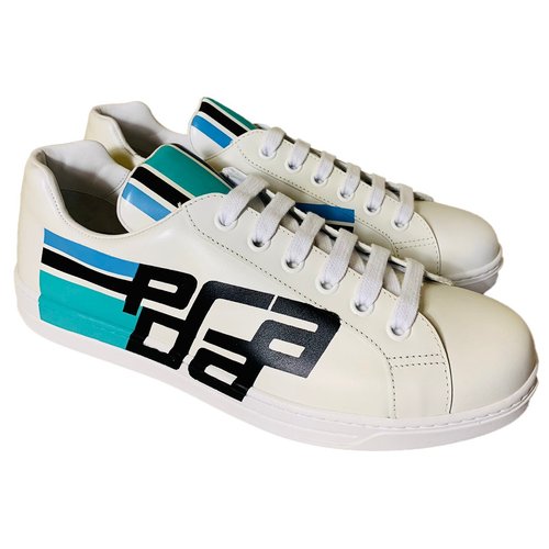 Pre-owned Prada Leather Low Trainers In Other