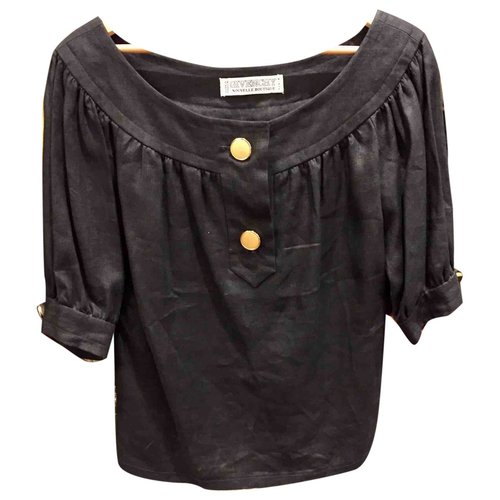 Pre-owned Givenchy Linen Blouse In Black