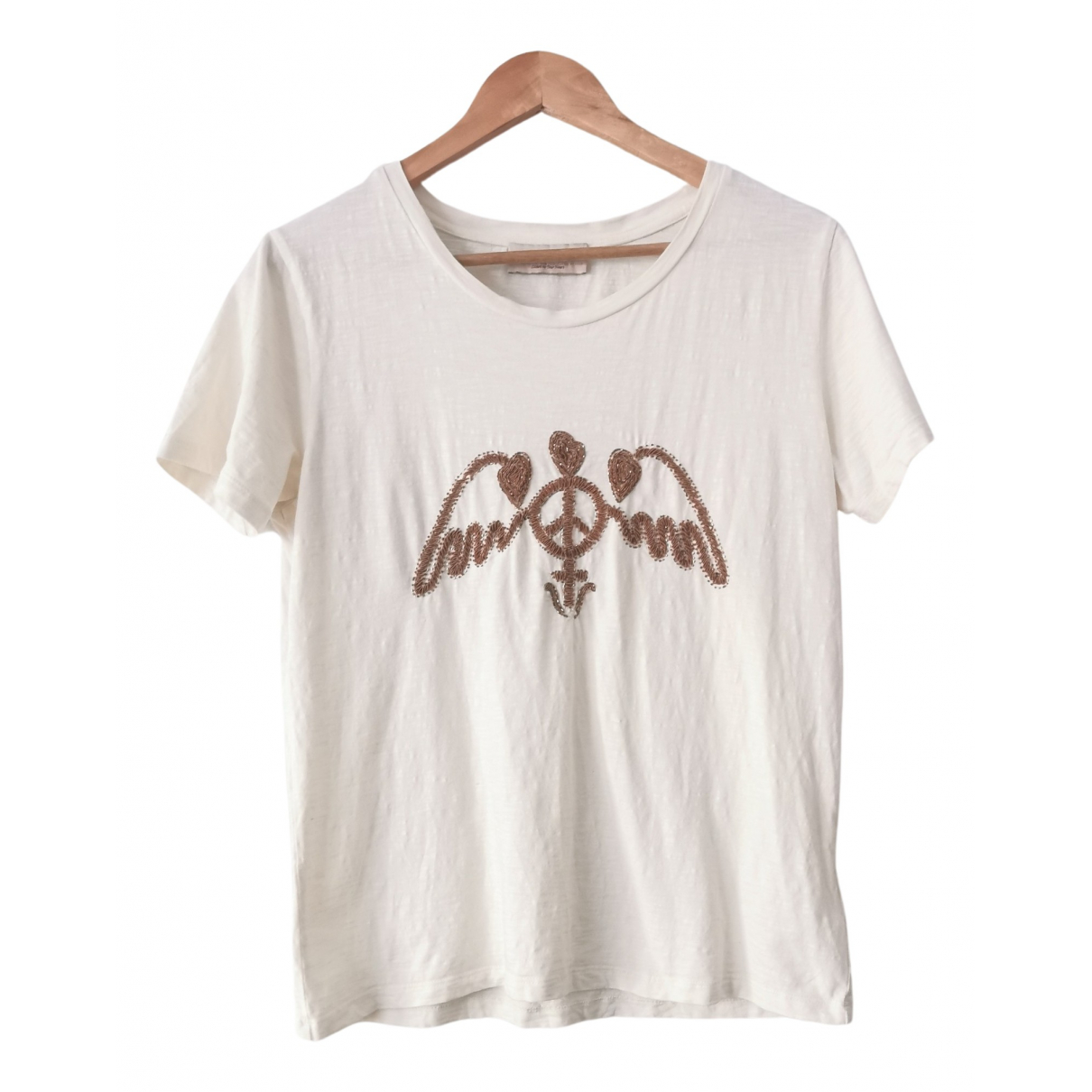 Pre-owned Mos Mosh T-shirt In Beige 