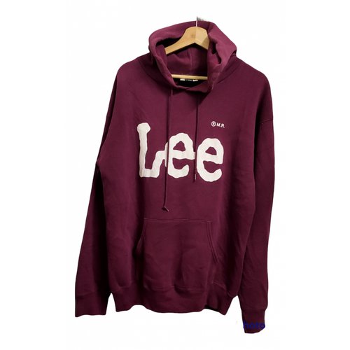 Pre-owned Lee Sweatshirt In Burgundy