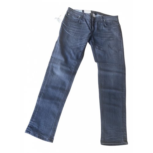 Pre-owned Dondup Straight Pants In Anthracite