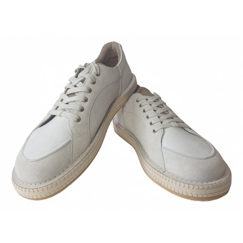 Pre-owned Jacquemus Leather Trainers In Grey