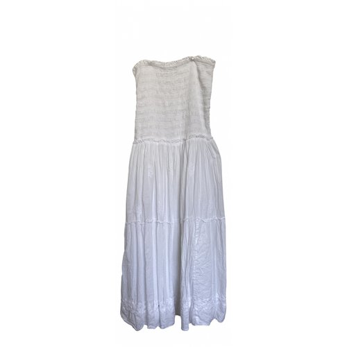Pre-owned Le Sirenuse Positano Mid-length Dress In White