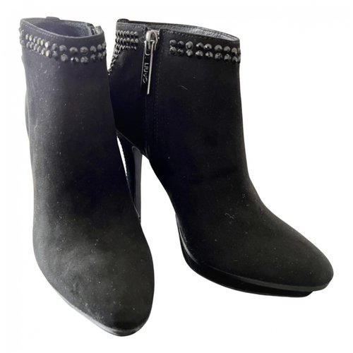 Pre-owned Liujo Ankle Boots In Black