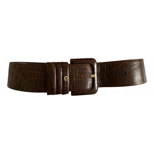 Pre-owned Etienne Aigner Leather Belt In Brown