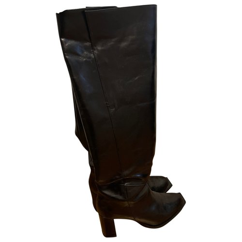 Pre-owned Dorothee Schumacher Leather Boots In Black