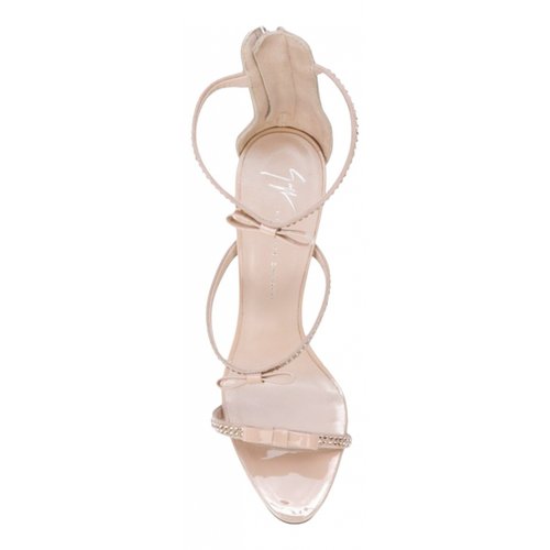 Pre-owned Giuseppe Zanotti Leather Sandals In Beige