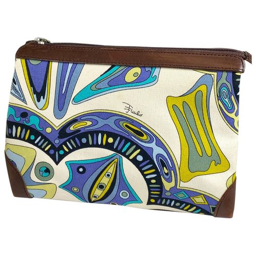 Pre-owned Emilio Pucci Leather Vanity Case In Multicolour