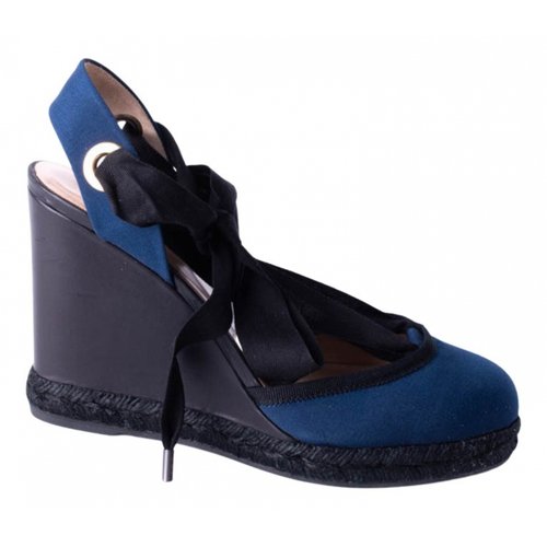 Pre-owned Emporio Armani Sandals In Blue