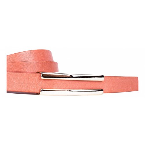 Pre-owned Tara Jarmon Leather Belt In Pink