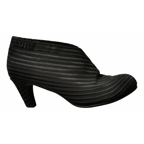 Pre-owned United Nude Cloth Ankle Boots In Black
