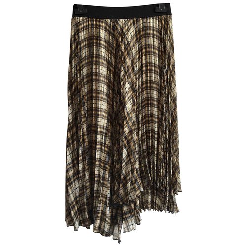 Pre-owned Maje Fall Winter 2019 Maxi Skirt In Beige