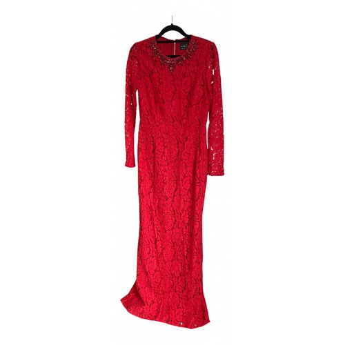 Pre-owned Needle & Thread Maxi Dress In Red
