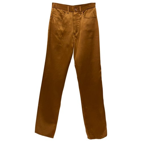 Pre-owned Fiorucci Trousers In Brown