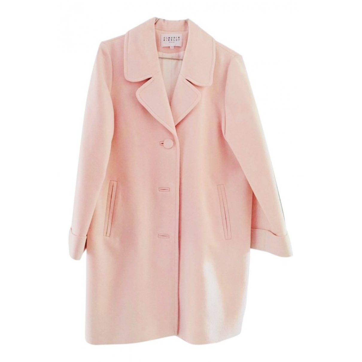 Pre-owned Claudie Pierlot Coat In Pink 