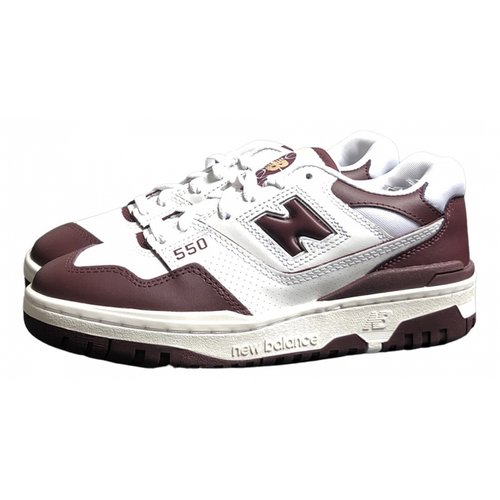 Preowned New Balance 550 Trainers In Burgundy ModeSens