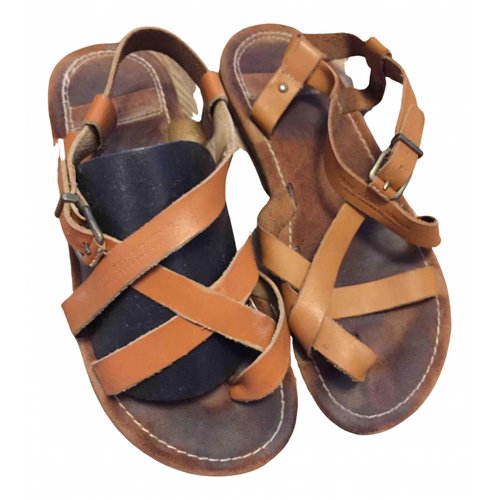 Pre-owned Patrizia Pepe Leather Sandals In Brown