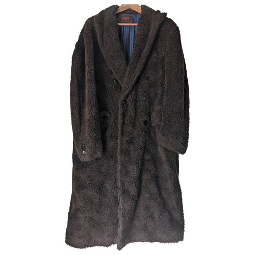 Pre-owned Massimo Piombo Wool Coat In Brown