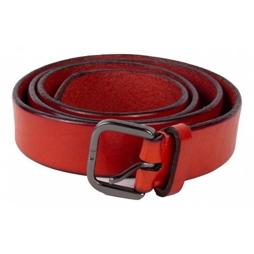 Pre-owned Orciani Leather Belt In Red