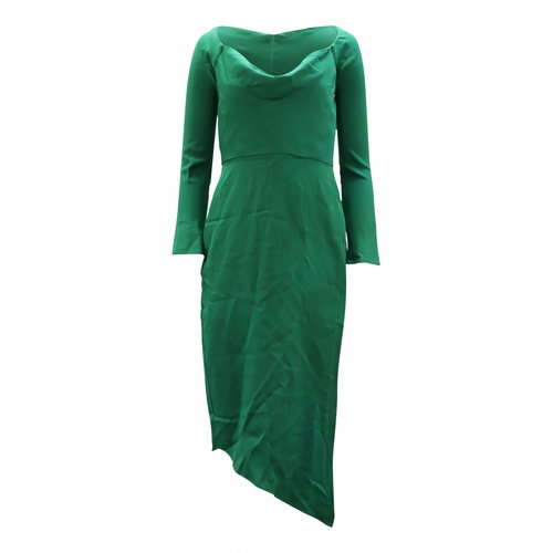 Pre-owned Mason By Michelle Mason Mid-length Dress In Green