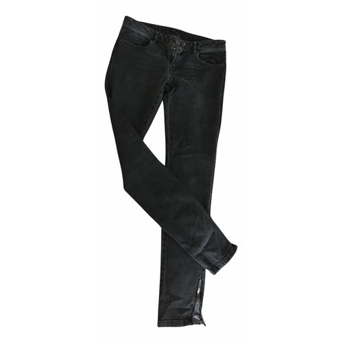 Pre-owned Maje Slim Jeans In Anthracite