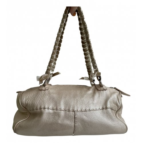 Pre-owned Malo Leather Handbag In Beige