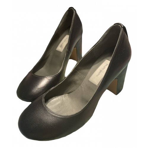 Pre-owned Fausto Santini Leather Heels In Black