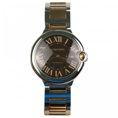Pre-owned Cartier Ballon Bleu Watch In Brown
