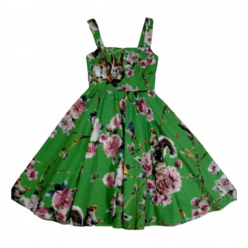 Pre-owned Dolce & Gabbana Mid-length Dress In Green