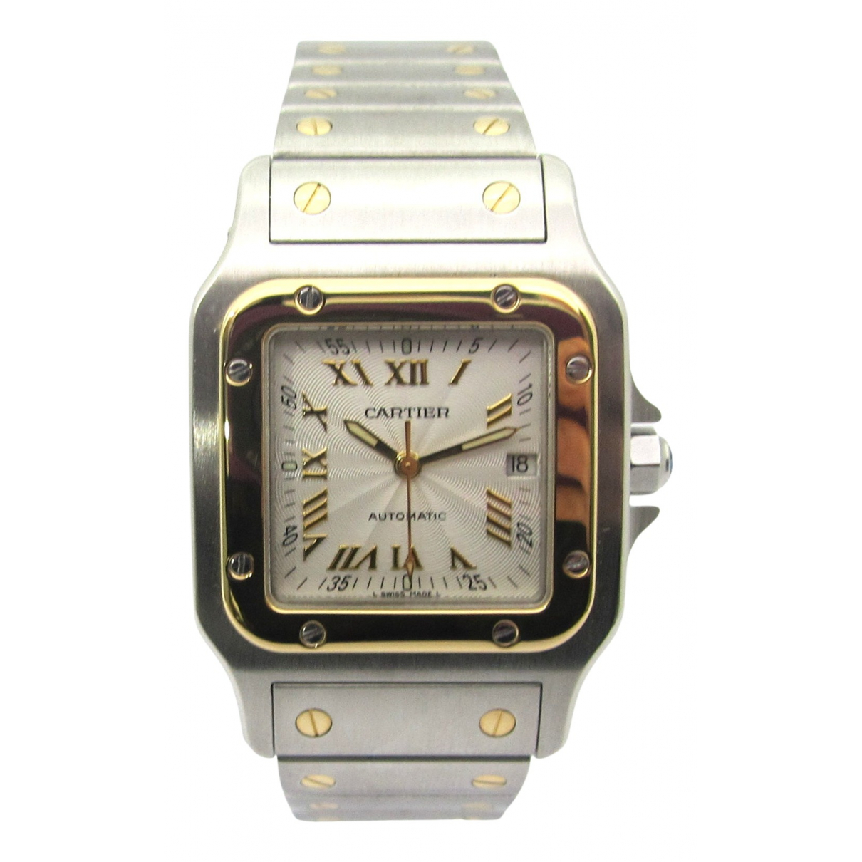 Pre-owned Cartier Santos Galbã©e Watch In Silver | ModeSens