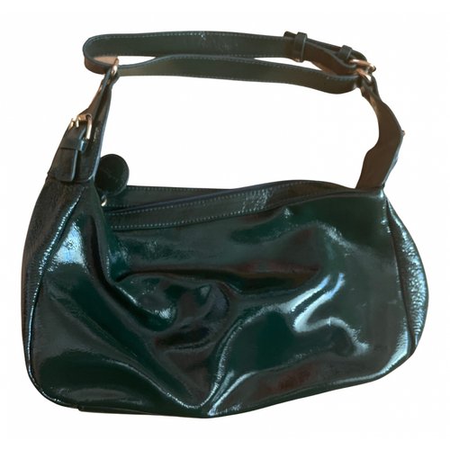 Pre-owned Lk Bennett Patent Leather Handbag In Green