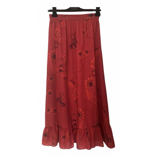 Pre-owned Borgo De Nor Maxi Skirt In Red