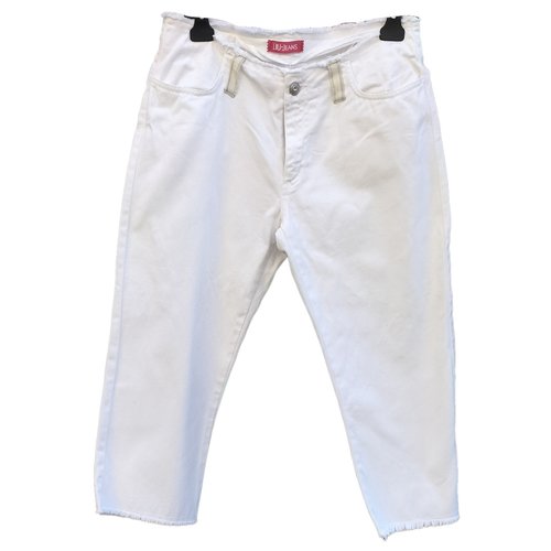 Pre-owned Liujo Boyfriend Jeans In White