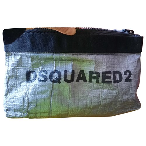 Pre-owned Dsquared2 Clutch Bag In Grey
