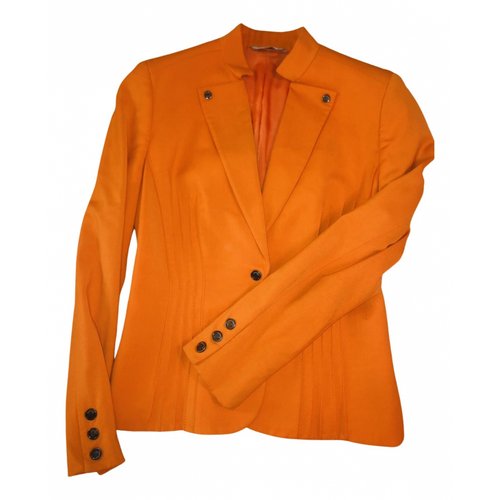 Pre-owned Versace Blazer In Orange