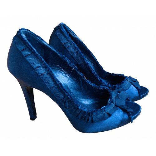 Pre-owned Pedro Garcia Glitter Sandals In Blue