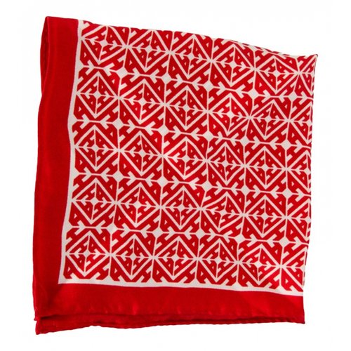 Pre-owned Pierre Hardy Silk Scarf & Pocket Square In Red