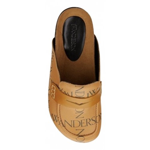 Pre-owned Jw Anderson Leather Flats In Other