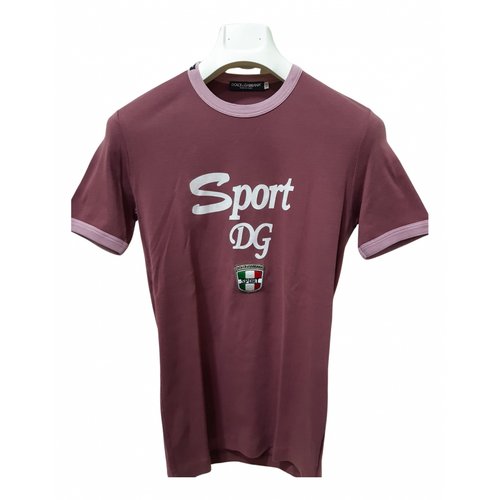 Pre-owned Dolce & Gabbana T-shirt In Burgundy
