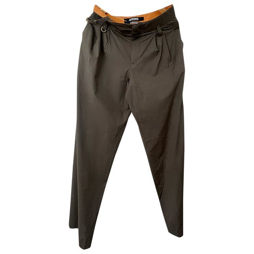 Pre-owned Jacquemus Trousers In Brown
