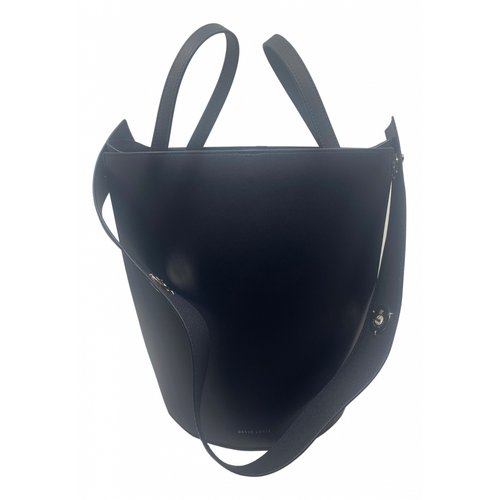 Pre-owned Danse Lente Leather Handbag In Black