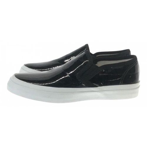 Pre-owned Junya Watanabe Leather Trainers In Black